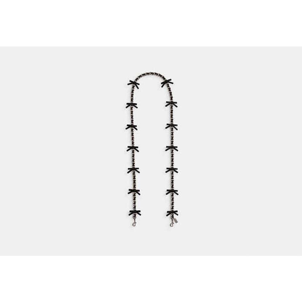 Leather Chain Strap With Bows